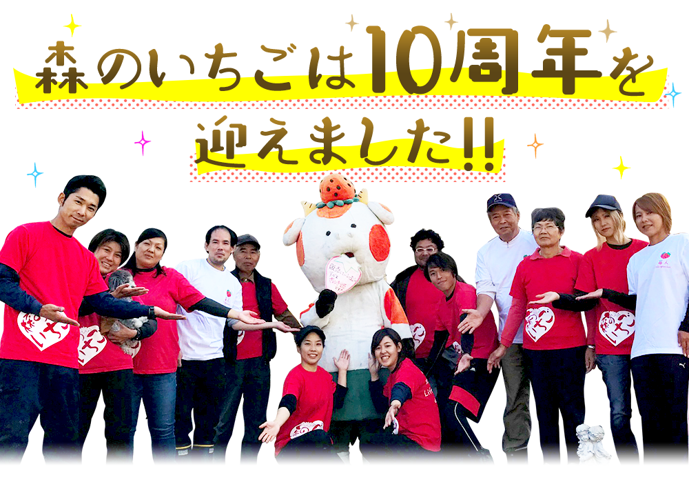 森のいちごは10周年を迎えました!!